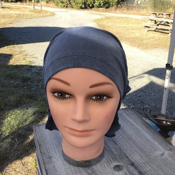 Denim Blue Chemo Beanies cancer and alopecia cap beanie New - Picture 1 of 3